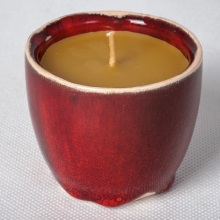 Bordo świeca woskowa w ceramice